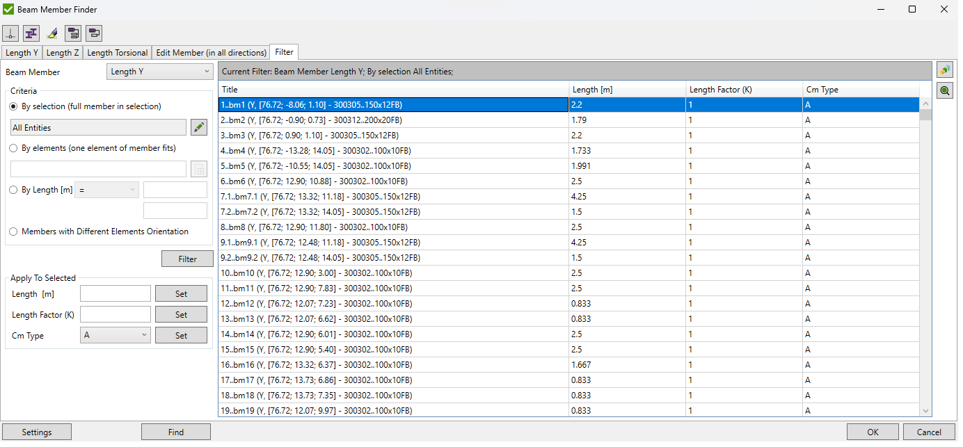 Beam_member_table_filter