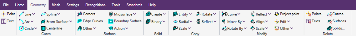 Geometry Menu | SDC Verifier