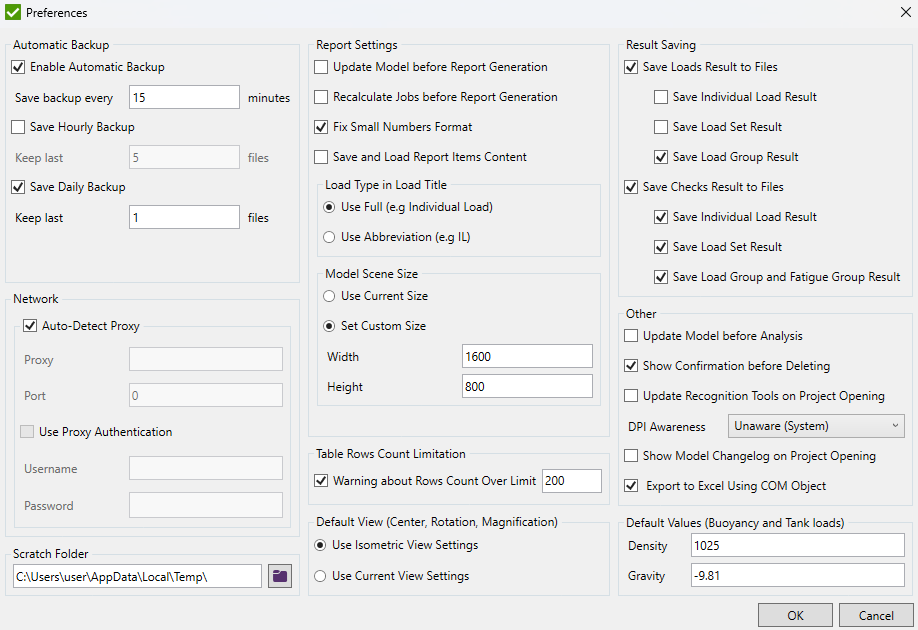 Preferences Window | SDC Verifier