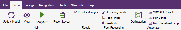 Settings Menu | SDC Verifier