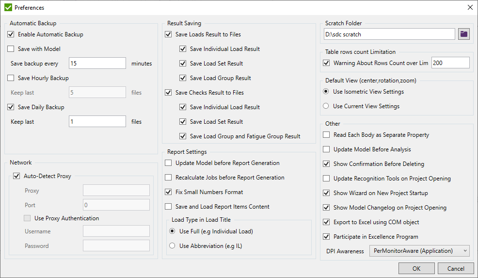 Preferences Window | SDC Verifier