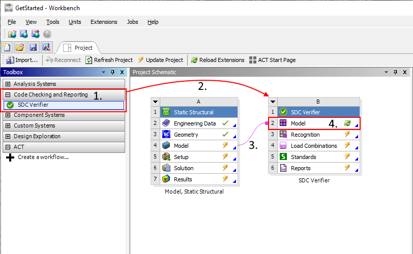 Get Started | Help | SDC for Ansys