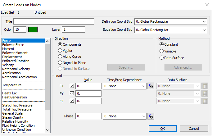 FEM Loads | Help | SDC Verifier
