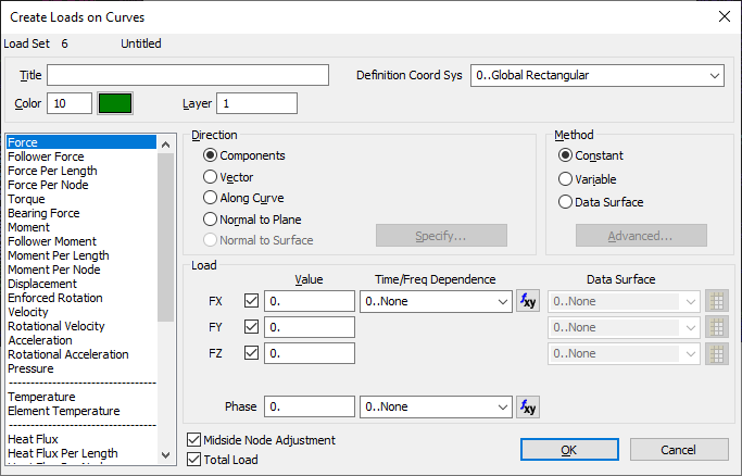 FEM Loads | Help | SDC Verifier