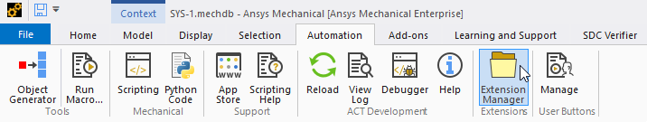 Get Started | Help | SDC for Ansys