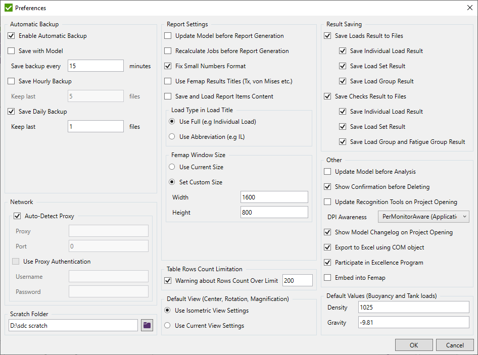 Preferences Window | SDC Verifier