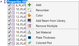 Properties Menu | SDC Verifier