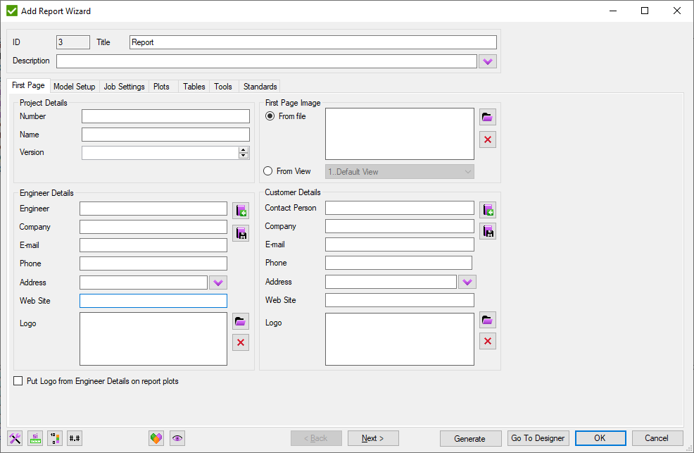 Report Wizard | Help | SDC Verifier