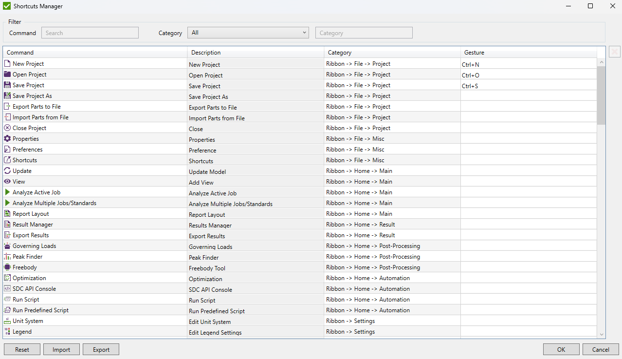 Shortcuts | SDC for Ansys