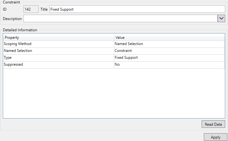Constraints | Help | SDC for Ansys