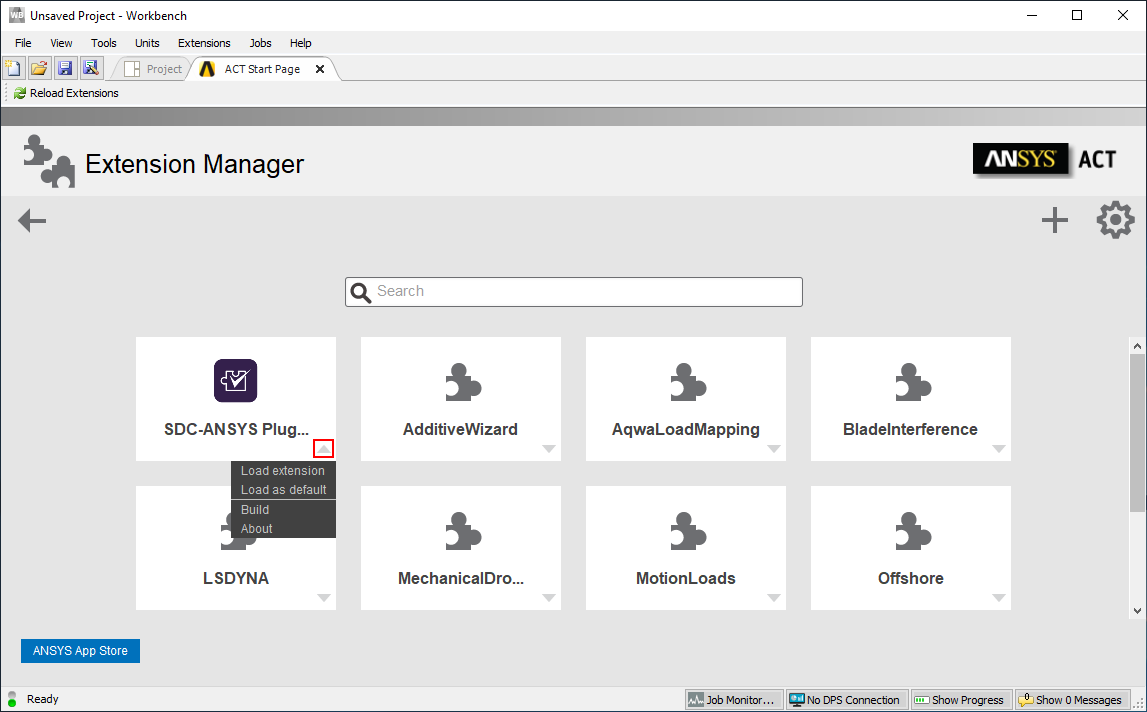 Get Started | Help | SDC for Ansys