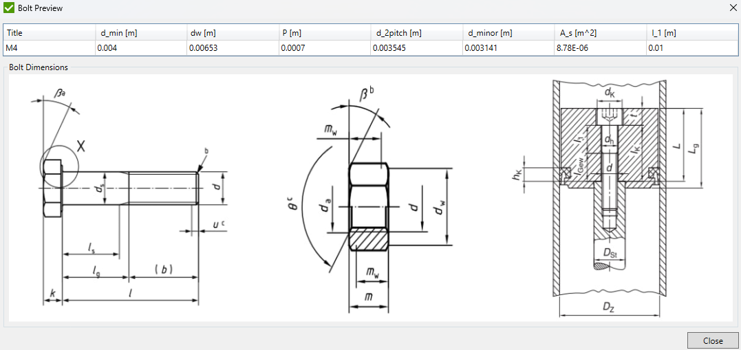 VDI 2230 (Part 1, 2015) | Help | SDC Verifier