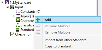 Custom Standard | Help | SDC Verifier