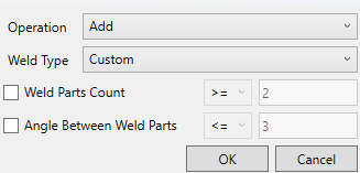 Controls Welds By Type |SDC Verifier