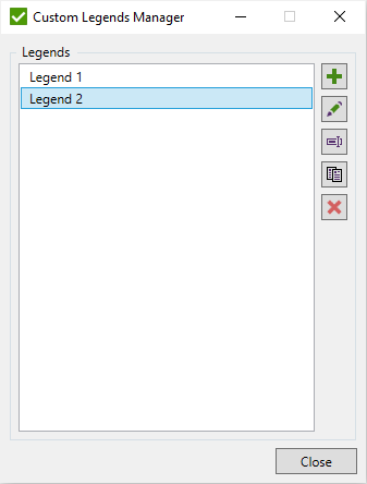 Legend settings | SDC Verifier