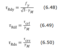 Shear Resistances DNV RP-C201 2023