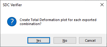 Load Sets Total Deformation PLot | SDC Verifier