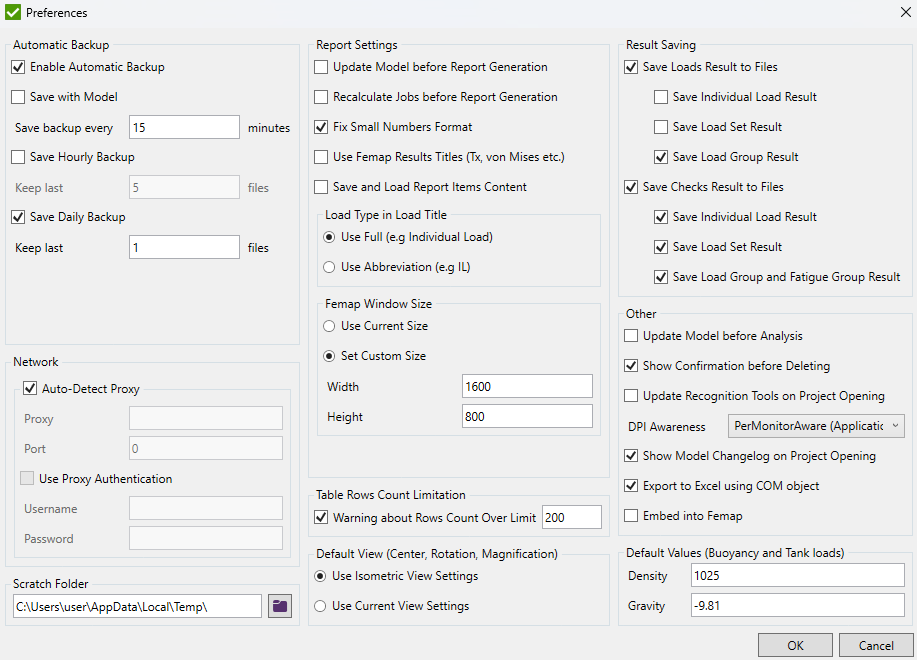 Preferences Window | SDC Verifier