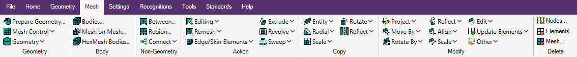 Mesh Menu | SDC Verifier