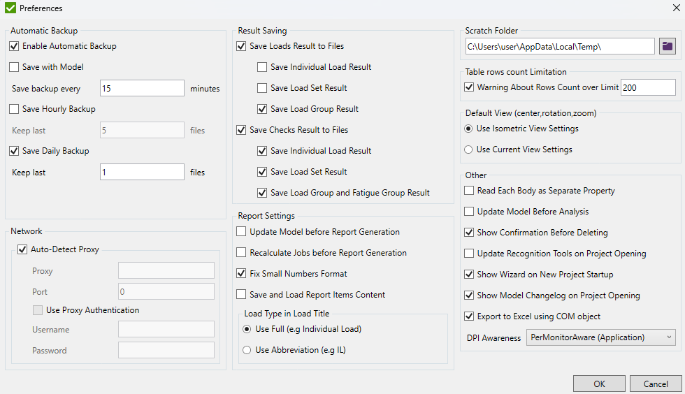 Preferences Window | SDC Verifier