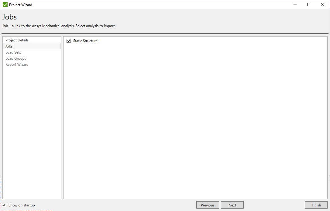 Project Wizard - Jobs | SDC Verifier