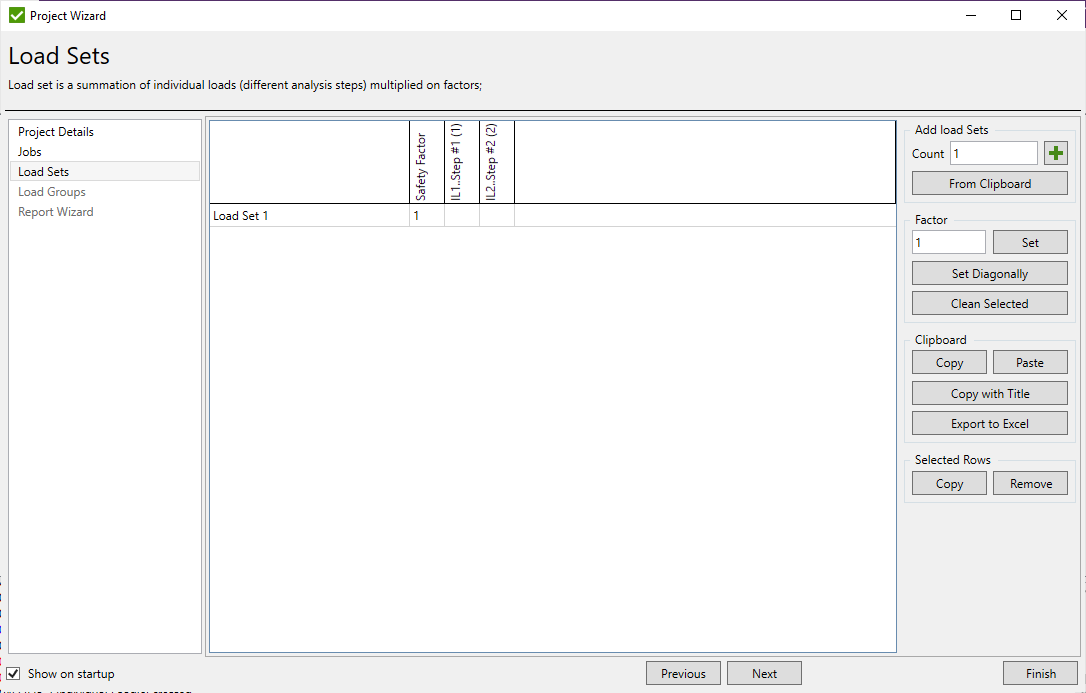 Project Wizard - Load Sets | SDC Verifier