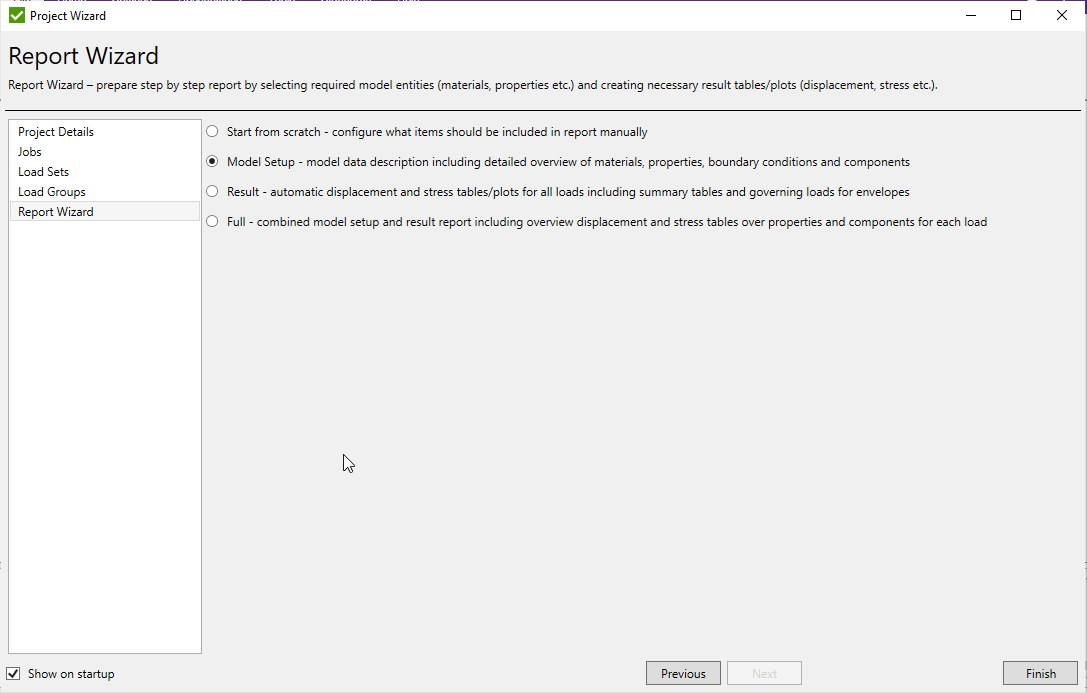 Project Wizard - Report Wizard | SDC Verifier