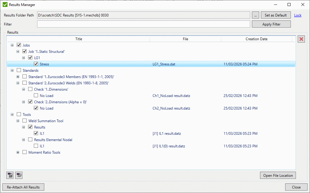 Results | Help | SDC for Ansys