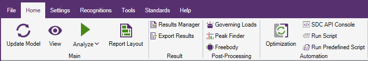 Settings Menu | SDC Verifier