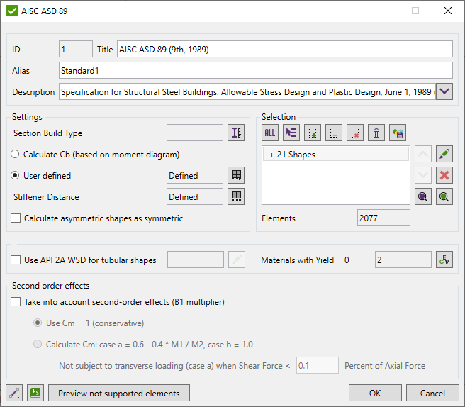 Standard AISC ASD 89